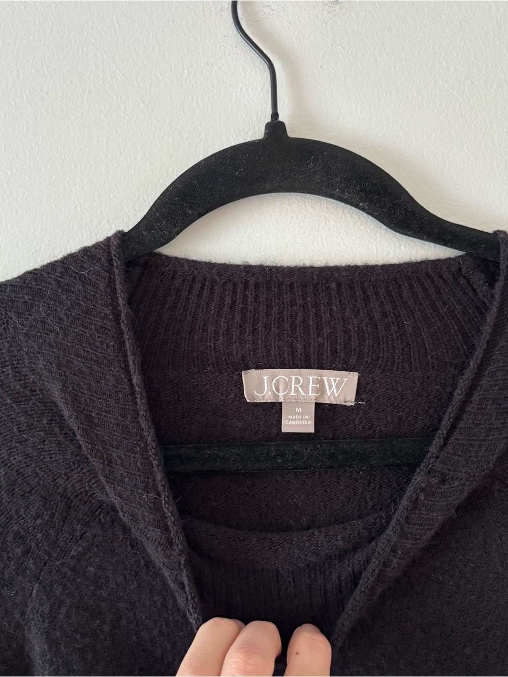 J. Crew Rollneck Sweater in Supersoft Yarn Relaxed Fit Pullover Knit Black - Picture 3 of 7
